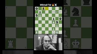 Mikhail tal brilliancy☠️ magnuscarlsen chess gmhikaru gothamchess levyrozman brilliant [upl. by Lertnahs]