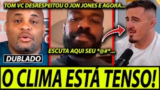 🚨JON JONES PERDE A PACIENCIA COM TOM ASPINALL E O CLIMA ESQUENTA [upl. by Nnylatsirk]