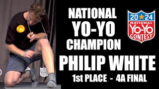 Philip White  1st Place  4A Final  2024 US Nationals  Presented by Yoyo Contest Central [upl. by Amena]