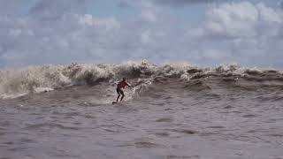 Surfers ride Amazon tidal wave on full moon [upl. by Lavicrep]