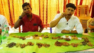 Tasting 25 Non Veg Items at a Same Times In UBM Hotel Perundurai  Village Food Channel [upl. by Adnohsal391]