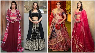 Bollywood actress Sara Ali Khan traditional lehenga look designer bollywood style lehenga designs [upl. by Gweneth]