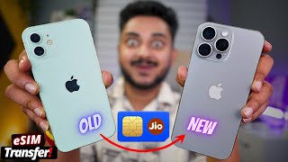 Jio eSIM Transfer Move Your eSIM to a New iPhone in Minutes  JIO eSim in New iPhone [upl. by Nimar]