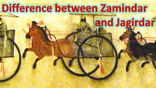 Diffrence between zamindar and jagirdar  revenue system in India  Zamindar and jagirdar in India [upl. by Shellans]