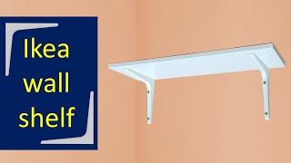 How to install Ikea wall shelf [upl. by Amehr]