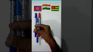 North Korea 🇰🇵 Indian 🇮🇳 And Togo🇹🇬 Flag Warp Scanning shorts ytshorts [upl. by Yraht901]