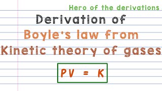 Boyles Law Physics  Thermodynamics  pressure  volume relationship [upl. by Peyton859]