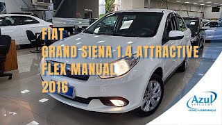 FIAT GRAND SIENA 14 ATTRACTIVE FLEX MANUAL 2016 [upl. by Eneri]