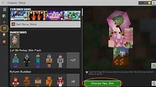 How to get skin on skindex Minecraft bedrock [upl. by Chicky]