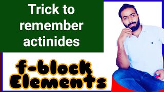 Easy trick to remember the actinides elements [upl. by Alysa]