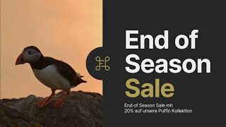 FILJÓS  End of Season Sale Oktober 2024  Puffin Kollektion [upl. by Aicella]