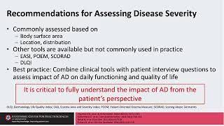 The New Paradigm in Atopic Dermatitis Treatment Line 1 Stop 3 Disease Assessment [upl. by Enovahs766]