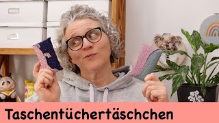 TaTüTa Taschentüchertasche aus Stoffresten nähen  kostenloses Schnittmuster [upl. by Tavy529]