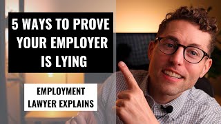 5 Ways To Prove Your Employer Is Lying With Examples [upl. by Anawak919]