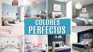 🎨10 COLORES para PINTAR una HABITACIÓN perfectos [upl. by Martynne]