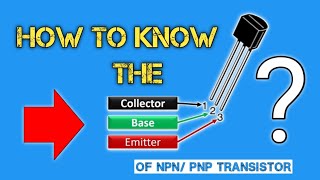 how to identify the pin configuration of NPN and PNP transistor using analog tester [upl. by Icyak]