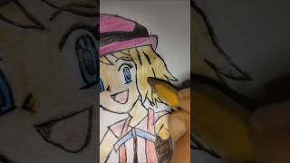 Drawing Serena from pokemonserenapokemonanimeartserena drawing [upl. by Sihtnyc39]