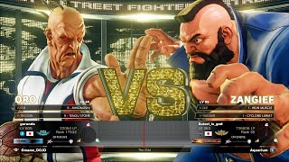 SFV Champion Edition 🔥 garunda ORO Vs ASASE Zangief 🔥 Online Matchs 05262023 [upl. by Oivat144]