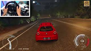 Test Drive Unlimited Solar Crown amp Alfa Romeo MiTo Quadrifoglio  Steering Wheel Gameplay [upl. by Rasmussen945]