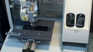 Gravograph M20 Engraving machine [upl. by Ahsoym]