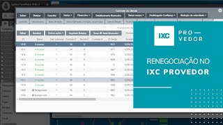 Renegociação de boletos no IXC Provedor [upl. by Chiang]