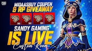 LATE NIGHT STREAM  ADVANCE CUSTOM ROOM ONLY CHICKEN DINNER WILL BE GET 325 UC GIVEAWAY PUBG MOBILE [upl. by Airdnat695]