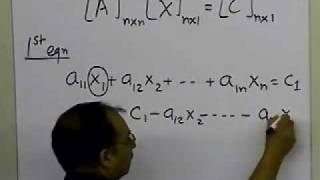 Chapter 0408 Lesson GaussSeidel Method of Solving Simultaneous Linear Equations Theory Part 1 [upl. by Hutchison]