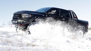 Dodge RAM 1500 TRX Having Fun In The Snow [upl. by Almund304]