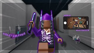 Playing MM2 as Violet Valk Murder Mystery 2 [upl. by Mcclees]