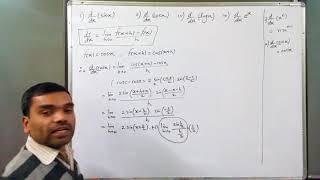 Differentiation  Derivative of sinx cosx ex logx by first Principle in HindiLecture 2 [upl. by Rego248]