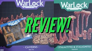 Warlock Tiles Caverns Stalactites and StalagMites Dripstone Bridges Expansion Review Wizkids [upl. by Delanos687]