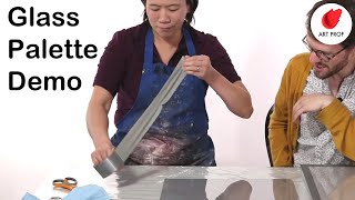 DIY Glass Palette Demo for Painting RISD Art Professor Explains [upl. by Chassin289]