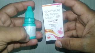 LACRYL Soothe Lubricating Eye Drops review in Hindi [upl. by Sivrep]