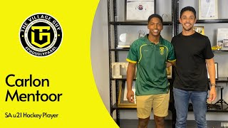 Interview with SA u21 Hockey Player  Carlon Mentoor [upl. by Azil]