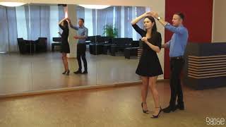 Langsamer Walzer Damensolo Drehung nrechts  Waltz Basics Dance Tutorial Lady Turn [upl. by Muller]