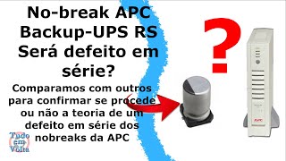 Nobreak APC Back UPS RS 1500 não reconhece a rede elétrica será um defeito em série do nobreak [upl. by Maleen]