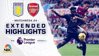 Aston Villa v Arsenal  PREMIER LEAGUE HIGHLIGHTS  2182023  NBC Sports [upl. by Oicnedif205]