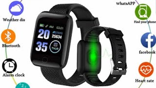 D13 SMART WATCH Review and unboxing  atina d13 heart rate blood pressure monitor smartwatch [upl. by Lisk]