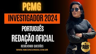 Concurso PCMG 2024 PORTUGUÊS Redação Oficial  Resolvendo questões da BANCA FUMARC [upl. by Sivi]