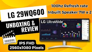 Lg 29WQ600 Unboxing and Review Lg 29 inch widescreen monitor Review Best Monitor for Video Editing [upl. by Pallaten]