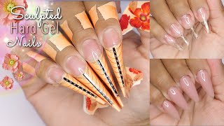 Watch Me Do My Nails  Sculpted Hard Gel Hails  Builder Gel Nails Tutorial  LGNPro [upl. by Kelda]