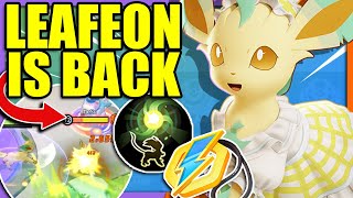 CHARGING CHARM turns LEAFEON into a TOP SPEEDSTER again  Pokemon Unite [upl. by Ahsikal]