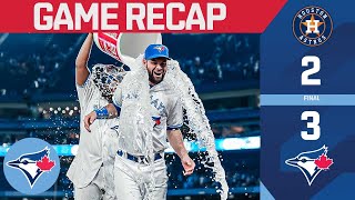 Blue Jays take 3 of 4 and win season series from the Astros [upl. by Tzong81]