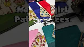 Mangalagiri pattu sarees With Kalamkari silk blouse  To order 9505966549 [upl. by Lonny]