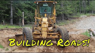 Cat Motor Grader 120G Building Roads [upl. by Heathcote]