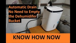 Drain a Dehumidifier With a Hose [upl. by Aynnat]