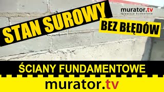 Wykonywanie ścian fundamentowych  STAN SUROWY BEZ BŁĘDÓW [upl. by Molahs]