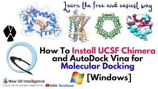 How to Install UCSF Chimera and AutoDock Vina for Molecular Docking Windows [upl. by Harimas]