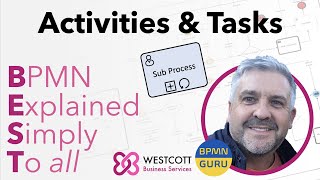 BPMN Activities and Tasks Sub Process Examples Process Mapping Modelling Tutorial [upl. by Lhok]