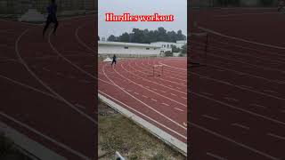 Hurdles drill hurdles hurdler hurdleworkout runners youtubeshorts [upl. by Gottfried415]